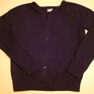 Navy blue cardigan by Land's End, size xl